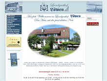 Tablet Screenshot of landgasthof-loewen.de